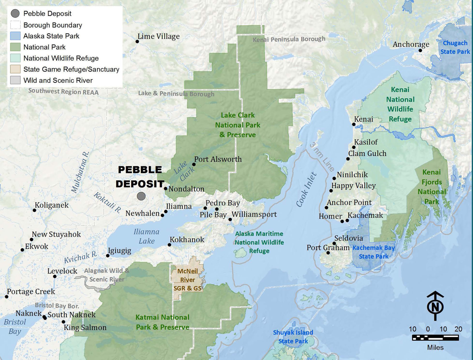 Proposed location for the Pebble Mine